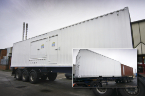 exported 1400kVA generator with fuel tank