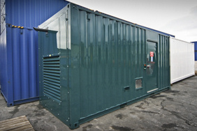 Twenty foot generator container
