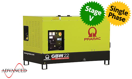 15 kVA Yanmar Single Phase Stage V Silent Diesel Generator - Pramac GSW22Y