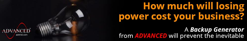 How much will losing power cost your business? A Backup Generator from ADVANCED will prevent the inevitable.