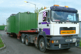 sub station section on lorry leaving advanced diesel