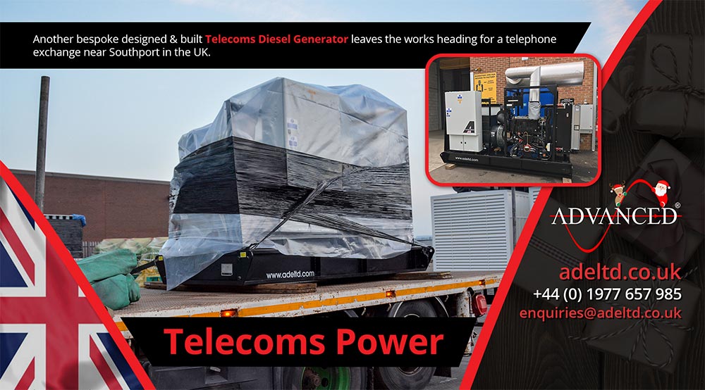 Custom Built Telecoms Diesel Generator Delivery