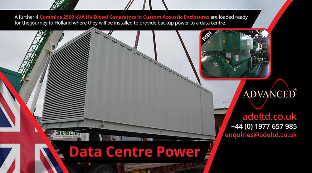 2500 kVA Cummins Data Centre Diesel Generator